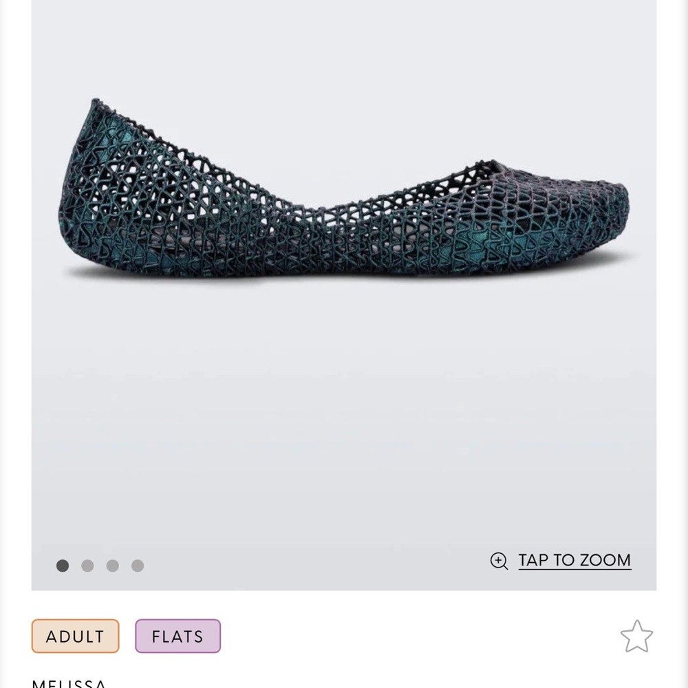 Melissa Women's Flats in Black Multicolor